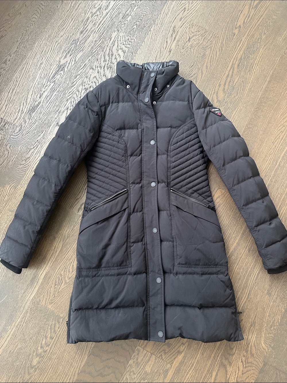 Pajar Black Quilted Long Puffer Coat